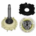 Engrenagem planetária 10 estrias / 36 dentes Bosch DW Fiat Tipo Toyota Corolla Fielder - kit