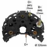 Retificador do alternador 100A / 120A Bosch NC Chevrolet GM Blazer Corsa Omega S10 Suprema Vectra Opel Calibra Vauxhall Frontera - ligações