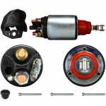 Relé de partida 12V Iskra Case Caterpillar Challenger Ford JCB Massey Ferguson New Holland Valmet Valtra Zetor - kit