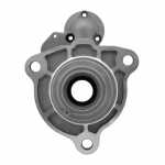 Mancal dianteiro (motriz) com rolamento do motor de partida Bosch HEF95 / HXF95 DAF Scania K310 P230 P270 P310 P340 P380 P420 P470 R230 R270 R310 R340 R380 R420 R470 R480 T340 T380 T420 T470 (com furos de fixação de 14mm) - vista frontal