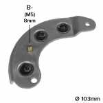 Placa negativa com diodos do retificador do alternador 35A / 55A / 65A / 70A Lucas Indiel Prestolite Ford Escort Galaxy Orion Pampa Versailles Volkswagen Gol Logus Parati Quantum Santana Saveiro Voyage (com motor AP) - ligações