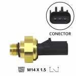 Sensor eletrônico de pressão M14 x 1.5 Cummins ISC ISX Ford Cargo Volkswagen caminhão Constellation ônibus EOT