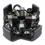 Mancal traseiro (coletor) com porta-escovas do motor de partida Bosch JD Mercedes-Benz caminhão 608 1013 1111 1313 1516 2013 2216 ônibus O362