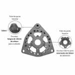 Mancal dianteiro (motriz) do alternador Bosch K1 Case Mercedes-Benz - capa