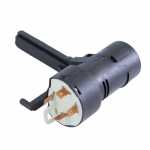 Comutador de ignição 4 terminais (pinos) com trava plástica Chevrolet GM Celta Corsa Classic Prisma