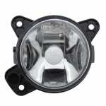 Farol auxiliar de milha (longo alcance) redondo lado esquerdo com lente de acrílico para lâmpada HB4 Volkswagen G5 Fox Golf Gol Polo Saveiro SpaceFox Voyage