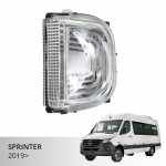 Lanterna de pisca do retrovisor lado direito Mercedes-Benz MB Sprinter 2019 em diante