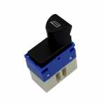 Botão/Interruptor de vidro elétrico simples 6 terminais porta dianteira lado direito LED laranja Fiat Palio Siena Strada