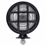 Farol principal com grade lado direito/esquerdo com lente de vidro com lâmpada H5 24V universal (diâmetro 160mm)