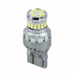 Lâmpada 2 polos esmagada 7515 / 7443 (W21/5W / T20) LED 12V branca 6000K DRL Fiat Strada
