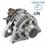 Alternador pilotado 12V 120A Denso CSC0 Fiat Cronos Fastback Pulse com motor GSE T200