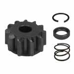 Pinhão do impulsor 11 dentes c/ kit trava Delco Remy 38MT / 39MT Case Cummins Freightliner JAC Mack Metro-Shacman Navistar International Terex Volvo FH12 VHD VN - kit