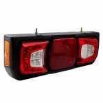 Lanterna traseira bicolor LED 24V com triângulo central lado esquerdo universal