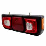  Lanterna traseira bicolor LED 24V com triângulo central lado direito universal