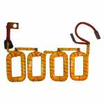 Bobina de campo c/ esc. 12V Indiel Prestolite M93 Renault Trafic (c/ giro horário) - aberta