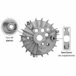 Mancal traseiro (coletor) do alternador Bosch K1 Case Caterpillar Fiat-Allis Komatsu Massey Ferguson Volkswagen caminhão (com motor MWM) - capa