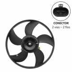 Eletroventilador do radiador 12V 5 pás diâmetro 320mm aspirante Chevrolet GM Celta Prisma Fiat Palio Weekend Siena Strada