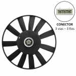 Eletroventilador do radiador 12V 11 pás diâmetro 315mm aspirante Bosch DPE Volkswagen Golf G3 Jetta