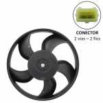 Eletroventilador do radiador 12V 5 pás diâmetro 295mm aspirante 200W Bosch DPG Ford Escort Verona Volkswagen Gol G2 Logus Parati Pointer Saveiro G2