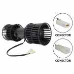 Eletroventilador interno duplo 12V diâmetro 103mm 1 velocidade climatizador interclima