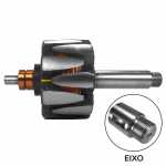 Rotor reman. 24V 120A Bosch T1 Iveco EuroCargo MAN Mercedes-Benz Scania ônibus - informação da rosca