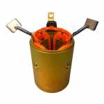 Carcaça polar c/ bobina de campo reman. 12V Iskra Case Massey Ferguson Valtra (c/ redução)