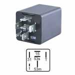 Relé temporizador do limpador de pára-brisa 12V 6 terminais Troller T4 Volkswagen VW Fox Fusca Gol Kombi Parati Passat Saveiro Santana Quantum