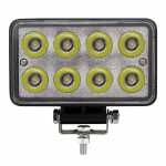 Farol auxiliar LED 9V até 48V 24W (8 LEDs) retangular 151x91mm IP68 lado direito/esquerdo universal