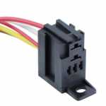 Chicote / conector 5 vias 5 terminais soquete / suporte / base para mini relé