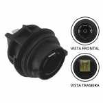 Soquete para lâmpada 1 polo com encaixe Ø 27mm para lanterna dianteira de pisca Chevrolet GM Monza (modelo Cibié)