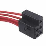 Chicote / conector 7 vias fêmea para resistência da caixa evaporadora Chevrolet GM Astra G1 GLS (Belga) Vectra G1 CD GLS (modelos antigos)