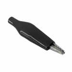 Garra clipe jacaré 35mm 5A com isolação preta para bateria