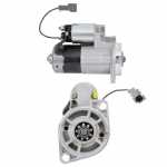 Motor de partida reman. 12V 1.2kW 9 dentes Mitsubishi empilhadeira FG15N FG18N FG20N FG30N Caterpillar 2C3000 2C3500 2C4000 GP15N GP18N GP20N Develon Doosan Hyster Komatsu Manitou Still XL25 Yale GLP20MX GTP30MX
