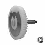 Engrenagem do motor limpador 49 dentes c/ porca fina Bosch Chevrolet GM Volkswagen