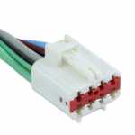 Chicote / conector 8 vias 8 terminais para botão / interruptor destrava porta-malas Ford Fiesta 2003 até 2010