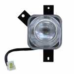 Farol auxiliar de milha (longo alcance) e antineblina lado direito com lente de vidro para lâmpada H3 Volkswagen Gol Parati Saveiro G3 Fase 1