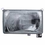 Farol principal lado esquerdo com lente de vidro para lâmpada H4 Ford Cargo caminhões