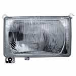 Farol principal lado direito com lente de vidro para lâmpada H4 Ford Cargo caminhões