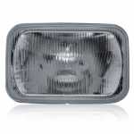 Farol principal lado direito/esquerdo com lente de vidro para lâmpada H4 (Importado) Volvo FH12