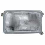 Farol principal lado esquerdo com lente de vidro para lâmpada H4 Volkswagen Santana Quantum 1986-1990