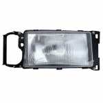 Farol principal lado direito com lente de vidro para lâmpada H4 Scania série 4 (S4) / série 5 (S5)