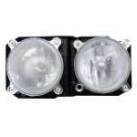 Farol principal duplo lado esquerdo com lente de policarbonato para lâmpadas H7 Mercedes-Benz 1938 1944