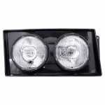 Farol principal duplo lado esquerdo com lente de vidro para lâmpada H1 sem soquete Volkswagen linha pesada