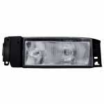Farol principal duplo lado esquerdo com lente de vidro para lâmpadas H3 e H4 Iveco Eurotech 450E37T 740E42T