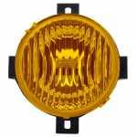 Farol auxiliar antineblina redondo Ø 112mm lado direito/esquerdo com lente de vidro amarela para lâmpada H3 Mercedes-Benz Accelo Volkswagen Constellation