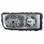 Farol principal duplo lado direito com lente de vidro para lâmpadas H7 e H1 Mercedes-Benz 2036 2533 2644 3344