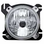 Farol principal lado esquerdo com lente de policarbonato para lâmpada H4 Volkswagen Constellation 13190 17190 23230