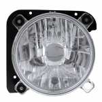 Farol principal lado esquerdo com lente de policarbonato para lâmpada H4 Agrale 10000 13000 140000 Volkswagen Delivery 5150 8150 9150