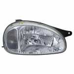 Farol principal com lanterna dianteira de pisca âmbar lado direito com lente de vidro para lâmpada H4 Chevrolet GM Corsa Classic 2000-2009