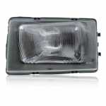 Farol principal lado esquerdo com lente de vidro para lâmpada H4 Volvo caminhões